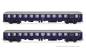 Preview: Rivarossi HR4415 - 2-tlg. Set Liegewagen Bcm 243 der DB, blaue Farbgebung