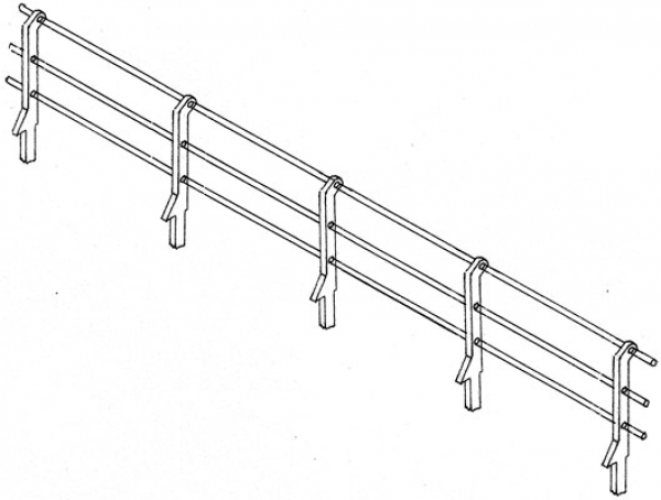 Weinert 3253 - Stangengeländer für Ufermauern