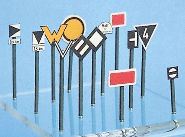 Weinert 7306 - Signaltafeln DRG und DB (Sh, Ra, Ne, Ts, Zs) (H0)