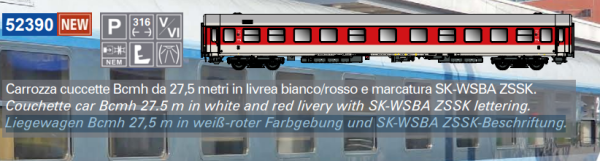 ACME AC52390 - Liegewagen Typ Bcmh, SK-WSAB
