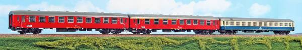 ACME AC553320 - 3-tlg. Set Personenwagen "Nord-West-Express" der DSB/DB, Set A