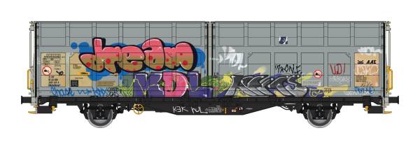 Albert Modell 245066 - Schiebewandwagen Hbbillns, CH-SBB, Graffiti