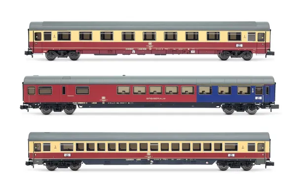 Arnold HN4387 - 3-tlg. Set Personenwagen TEE "Rembrandt" der DB