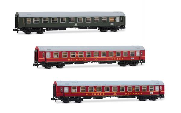 Arnold HN4423 - 3-tlg. Set Personenwagen "Spree-Aplen-Express" der DR