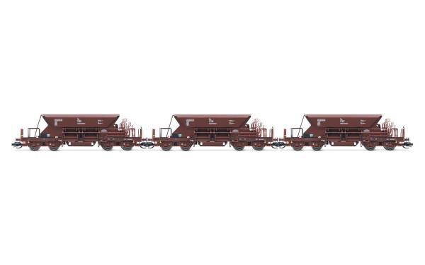 Arnold HN9746 - 3-tlg. Set Selbstentladewagen Fac125 der DR