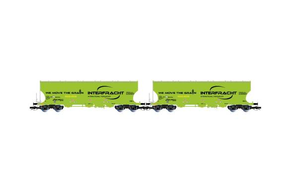 Arnold HN9759 - 2-tlg. Set Silowagen der CZ-interfracht