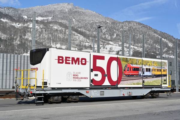 BEMO 2292150 - RhB Sb 65616 Jubiläumswagen "50 Jahre BEMO"