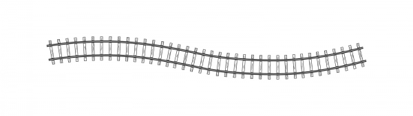 BEMO 42280000 - Flexgleis, 1000 mm