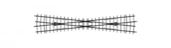 BEMO 4218000 - 12 ° Kreuzung, 220 mm