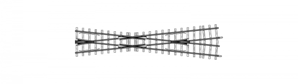 BEMO 4219000 - 12° Kreuzung gekürzt, 182 mm