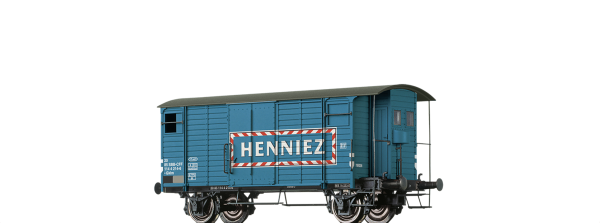 BRAWA 47882 - Gedeckter Güterwagen Gklm "HENNIEZ Mineralwasser" der SBB