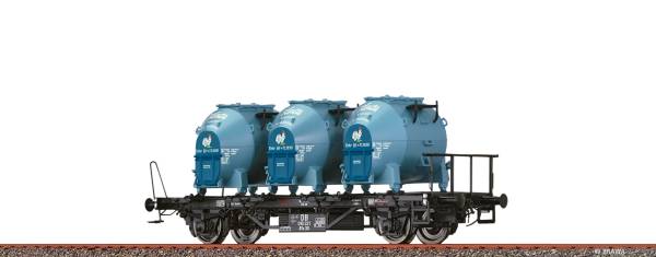 BRAWA 50599 - Behältertragwagen BTs 30 der DB, mit Efkr401 "Knorr"