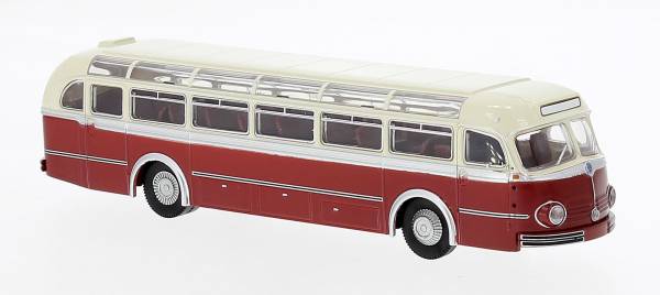 Brekina 50505 - Mercedes O 6600 H Reisebus, hellbeige/rot, 1951