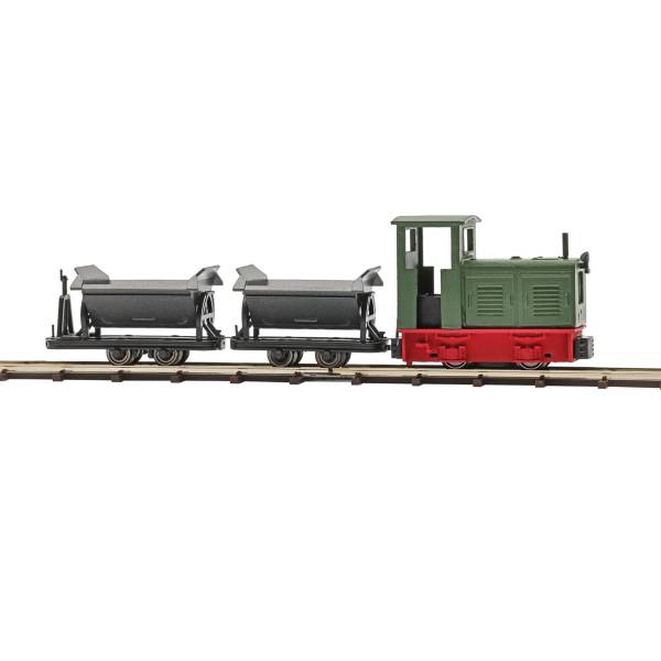 BUSCH 12022 - Feldbahn Start-Set mit Ns2 Diesellok