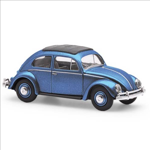 BUSCH 52996 - VW Käfer Ovalfenster Exportversion Blaumetallic