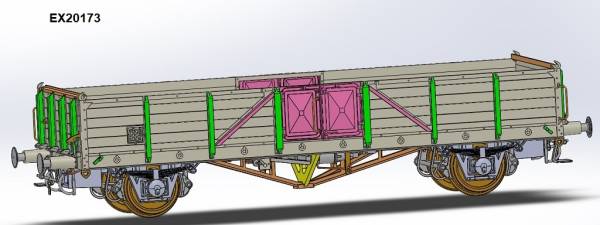 Exact-train EX20173 - Offener Güterwagen Ommr 'Linz' der DR