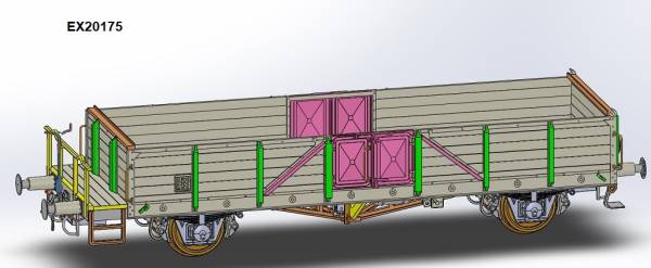 Exact-train EX20175 - Offener Güterwagen Ommr 'Linz' der DR, v