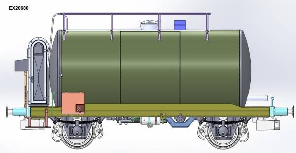 Exact-train EX20680 - Kesselwagen Uerdingen BP der DB
