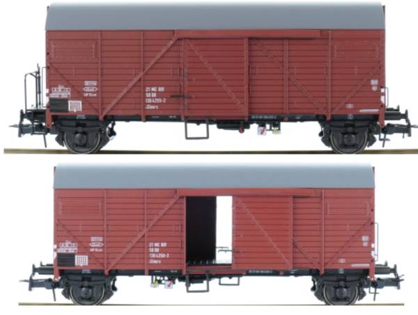 Exact-train EX23643 - 2er Set gedeckte Güterwagen Bremen der DR
