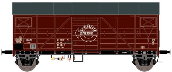 Exact-train EX23646 - gedeckter Güterwagen Bremen der DR, Expressgut