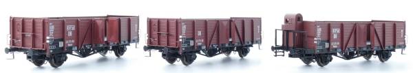 Exact-train EX20153 - 3er Set Offene Güterwagen Ommru 'Villach' der DR
