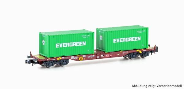 Hobbytrain H23204 - Containerwagen Sgjkkmms 699 der DB "Evergreen"