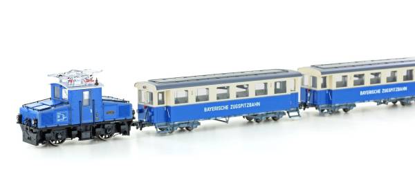 Hobbytrain H43105 . Zugset der Zugspitzbahn, AEG-Tal-Lok und 2 Personenwagen