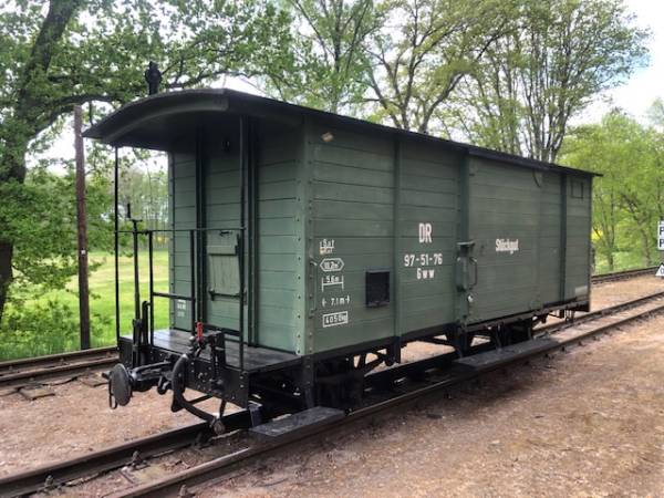 chlosser - Gedeckter Güterwagen Gww 97-51-76 grün