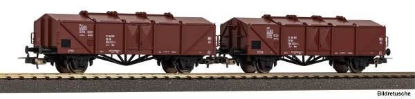 PIKO 28331 - 2er Set Klappdeckelwagen Kmm der DR
