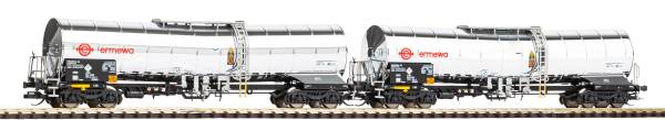 PIKO 47683 - TT 2tlg. Set Chemiekesselwagen der Ermewa