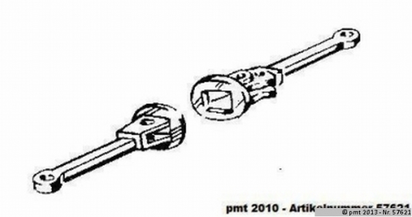 PMT / Technomodell 57621 - Mittelpufferkupplung, schwenkbar, kurz