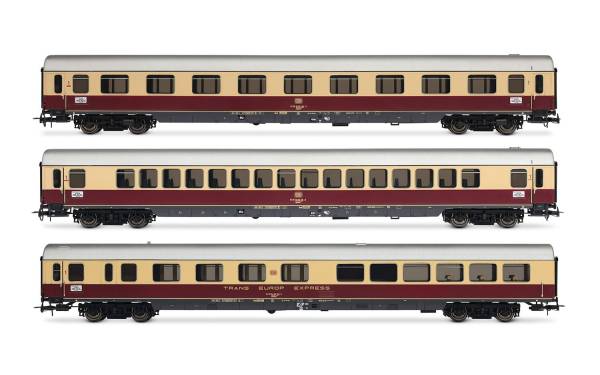 Rivarossi HR4373 - 3-tlg. Set Reisezugwagen „TEE Bavaria" der DB