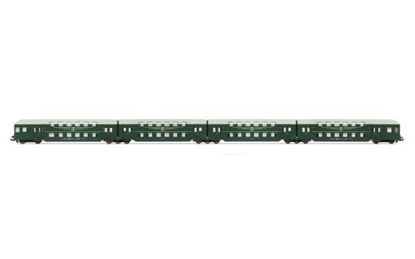 Rivarossi HR4393 - 4-tlg. Doppelstockzug ohne Steuerabteil der DR
