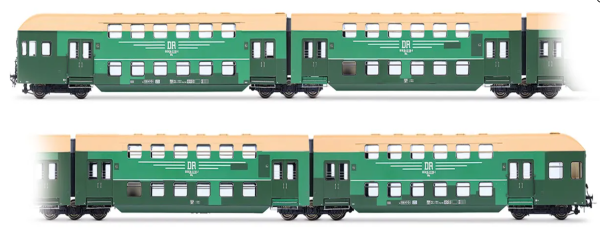 Rivarossi HR4424 - 4-tlg. Doppelstockeinheit mit Steuerabteil der DR