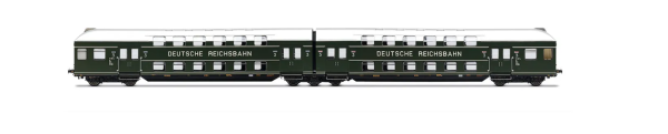 Rivarossi HR4425 - 2-tlg. Doppelstockeinheit, ursprüngliche Ausführung (3. Kl.) der DR