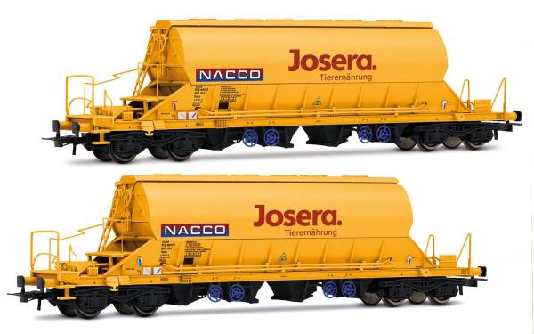 Rivarossi HR6546 - 2-tlg. Set Schwenkdachwagen Taoos „Josera“ der NACCO