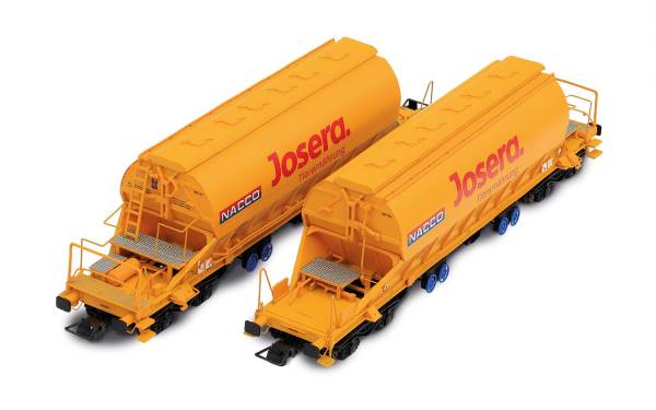 Rivarossi HR6546 - 2-tlg. Set Schwenkdachwagen Taoos „Josera“ der NACCO