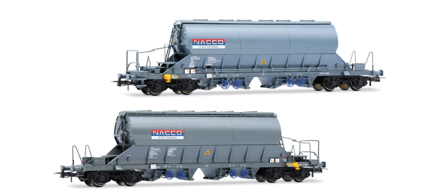 Rivarossi HR6668 - 2-tlg. Set Schwenkdachwagen der Bauart Taoos der NACCO