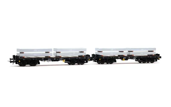 Rivarossi HR6701 - 2-tlg. Set Rungenwagen der Bauart Rmms der DB