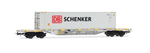 Rivarossi HR6703 - Containerwagen der Bauart Sgnss der HUPAC, mit Container „DB Schenker”