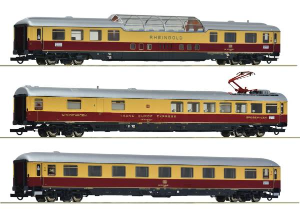 ROCO 6200120 - 3-tlg. Set 1: Schnellzugwagen „Rheingold“ der AKE