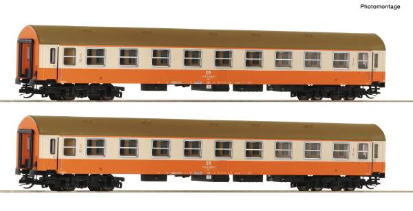ROCO 6280016- 2-tlg. Set 1: Reisezugwagen 1. Klasse der DR