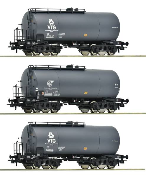 Roco 6600162 - 3-tlg. Set: Kesselwagen der VTG/DB