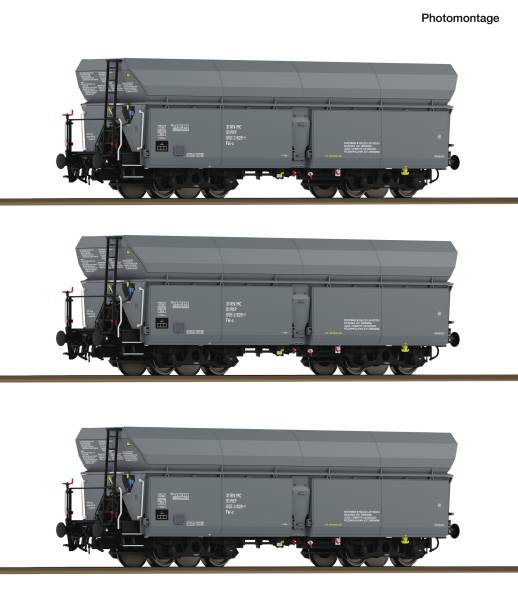 Roco 6600324 - 3-tlg. Set: Selbstentladewagen der PKP