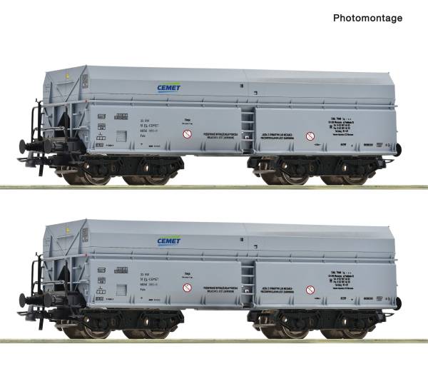 Roco 6600328 - 2-tlg. Set: Selbstentladewagen der CEMET