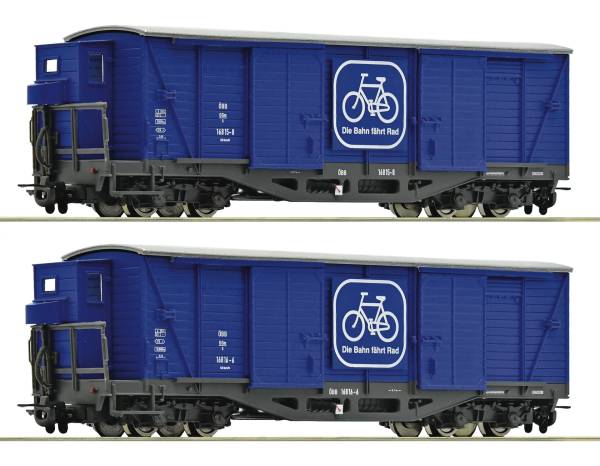 Roco 6640003 - 2-tlg. Set: Fahrradtransportwagen der ÖBB