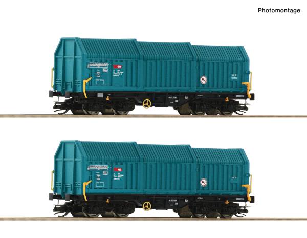 Roco 6680014 - 2-tlg. Set: Teleskophaubenwagen der SBB