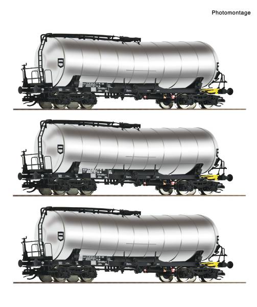 Roco 6680032- 3-tlg. Set: Knickkesselwagen der DR