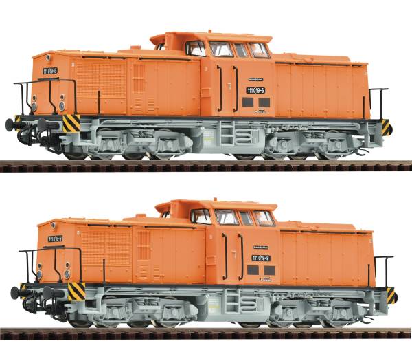Roco 7390011 - 2-tlg Set: Diesellokomotiven 111 018-8 und 111 019-6 der DR, digital mit Sound