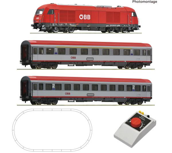 Roco 5100020 – Analog Start Set: Diesellokomotive Rh 2016 (GEOLINE), ÖBB